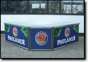 Klapptheke Achteck-Stand Klapptresen Achteck-Pavillion